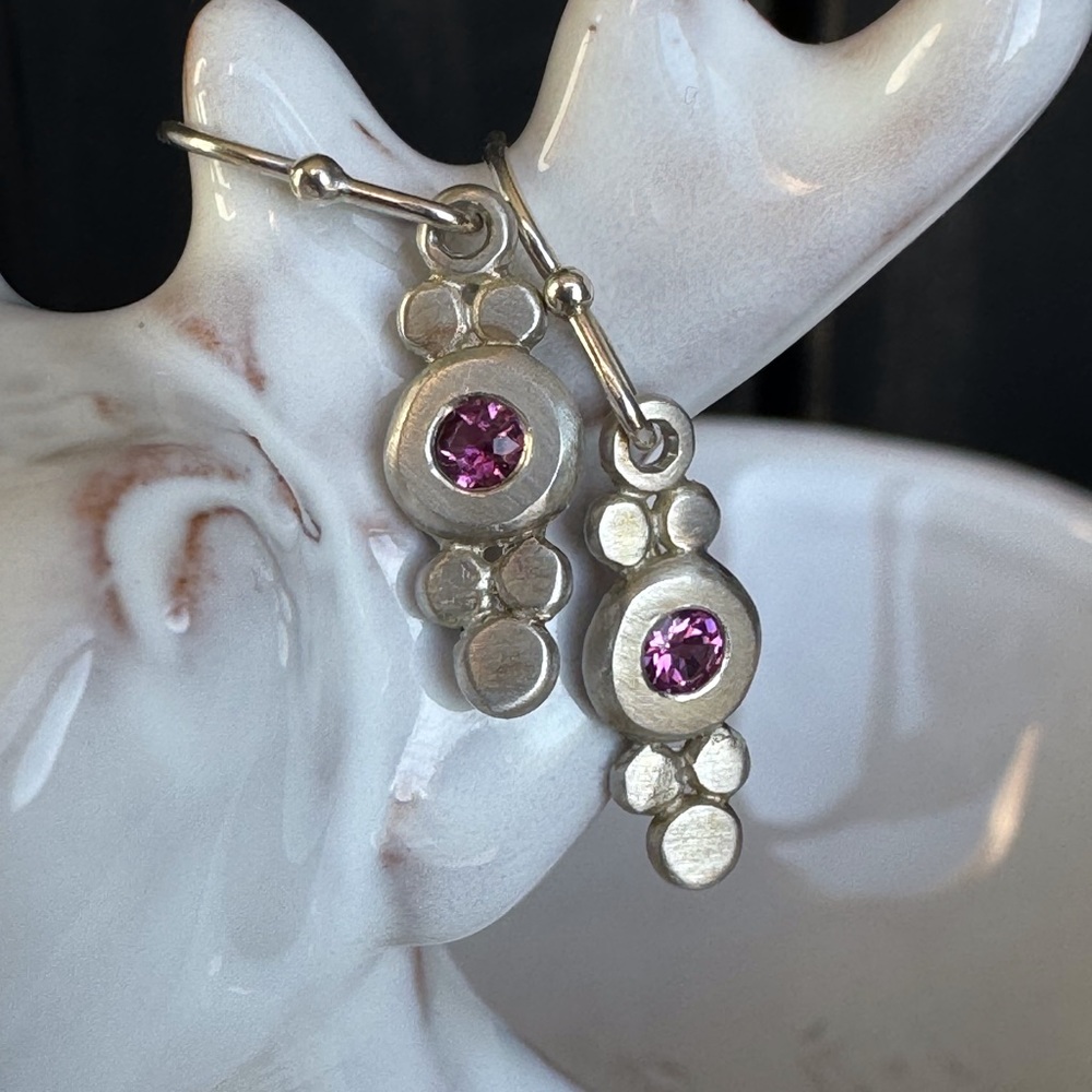 Pink Tourmaline Earrings SS-NWOT